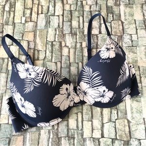 Hurley Floral Print Bra Sz 38C